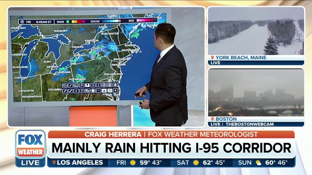 Wintry mix making for slick morning commutes across parts of Northeast ...