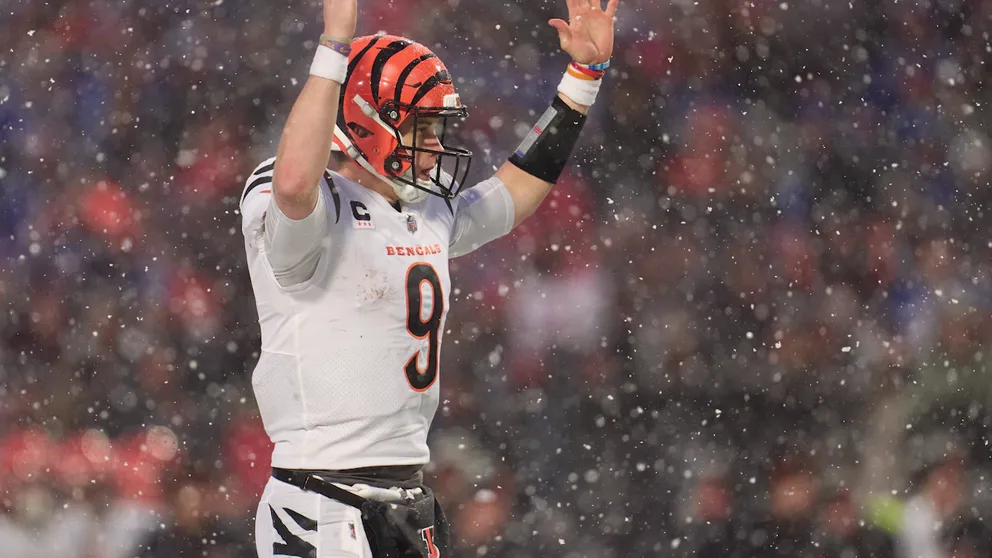 Buffalo snow made for a picturesque scene during the Bills-Bengals Divisional Round Playoff game. Heavy snow fell throughout as Joe Burrow took on Josh Allen for a spot in the AFC Championship.