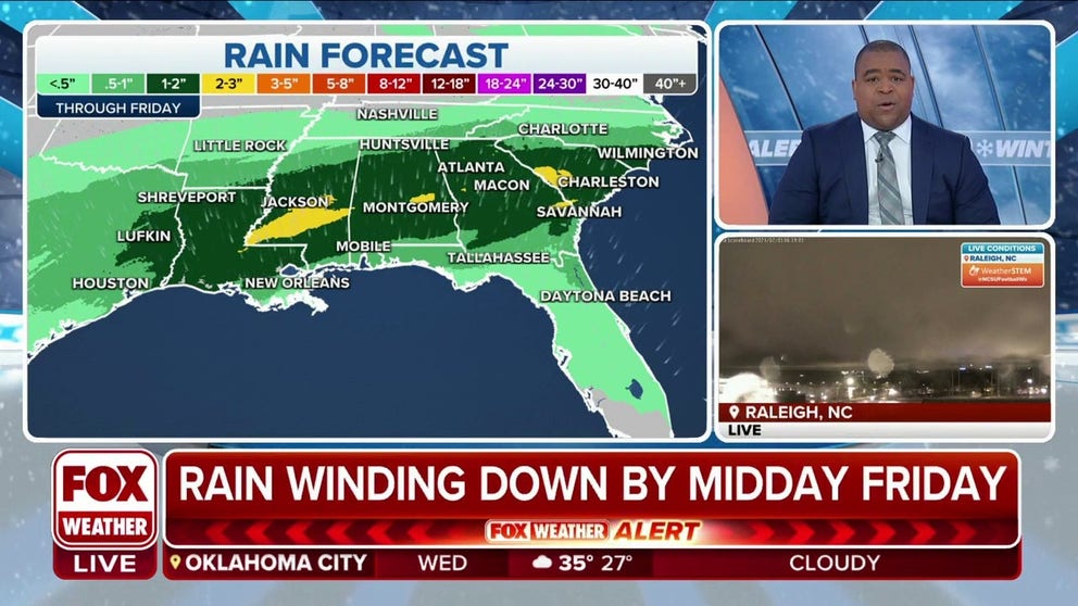 Heavy periods of rain could create flash flooding in parts of Southeast ...