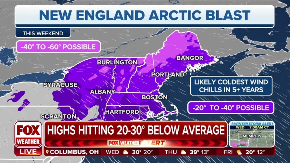Coldest air in nearly 7 years to hit the Northeast this weekend ...