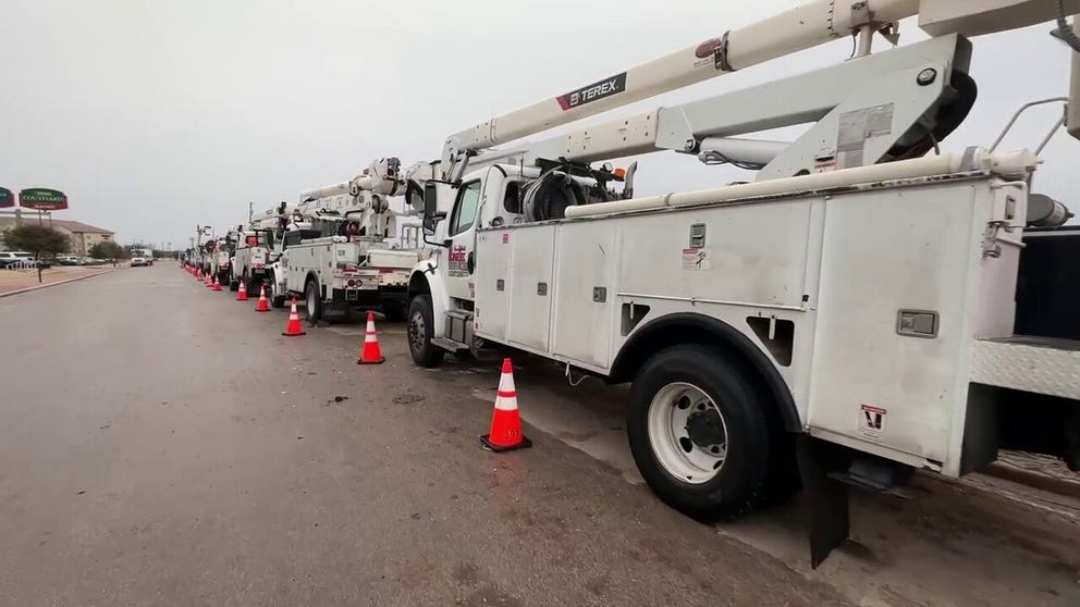FOX Weather correspondent Robert Ray is in Abilene, Texas, where crews are standing by to make repairs and restore power to the hundreds of thousands of Texans that lost electricity during an ice storm.