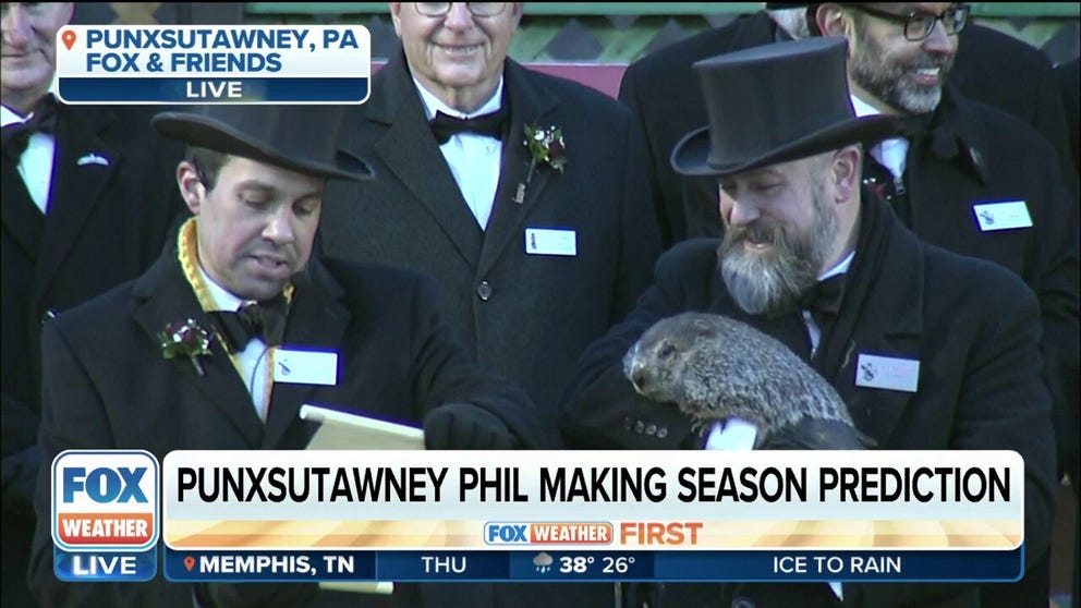Punxsutawney Phil sees his shadow, therefore, 6 more weeks of winter weather!