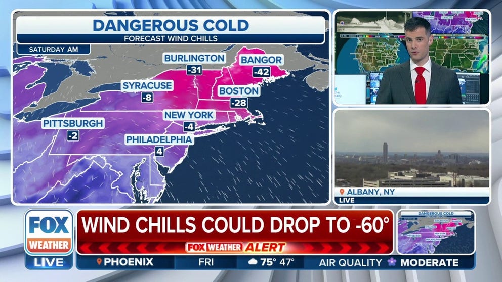 Northeast sees temperatures tumble as polar vortex arrives | Latest ...