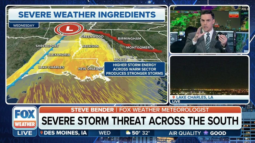 Severe weather ingredients combine for the South this week | Latest ...