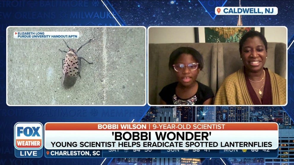 Bobbi Wilson, 9-year-old scientist, gains recognition for her work on the eradication of the spotted lanternfly months after being the subject of a police complaint. Wilson, joined by her mother Monique Joseph, spoke on the spotted lanternfly collection and receiving the donor scientist award from Yale University. 