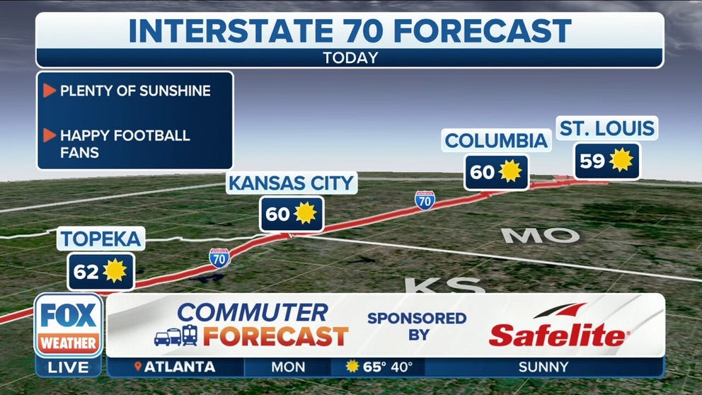 FOX Weather's Jason Frazer has a look at the commuter forecast for February 13.