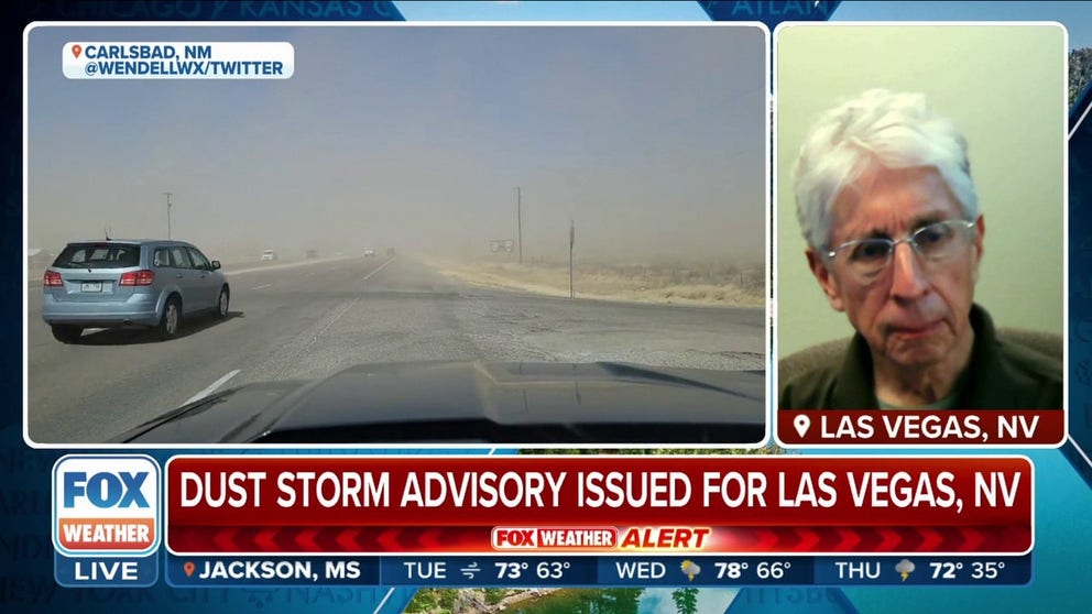 Paul Fransioli, Clark County Division of Air Quality, said a strong cold front is blasting Las Vegas, Nevada Tuesday and high dust levels have been reported in the area. Fransioli noted that air quality is expected to improve in the near future. 