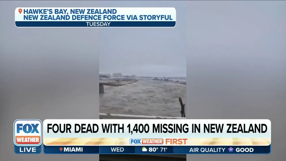 At least four people have died in New Zealand in the wake of Cyclone Gabrielle, local reports citing police said on Wednesday, February 15. Police said a further 1,400 people were 