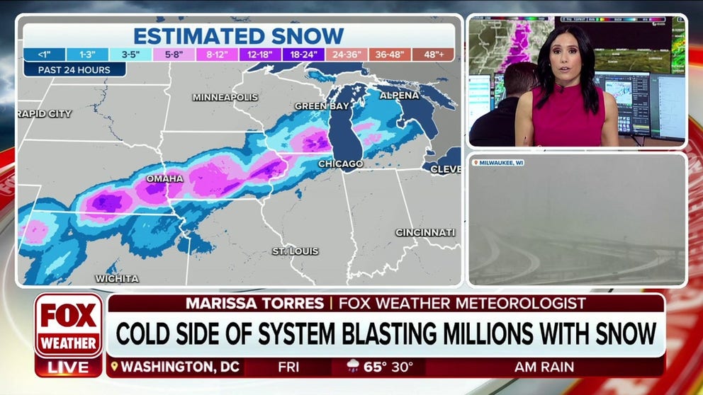 Some cities saw over a foot of snow from the winter storm that has been punishing the northern half of the country. Meteorologist Marissa Torres tracks to storm and tells us where the snow is headed next.