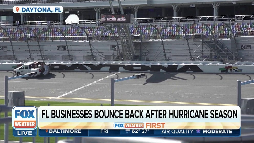 Businesses are bouncing back in parts of Florida after hurricane season and are excited about the crowds the Daytona 500 will bring. FOX Weather's Brandy Campbell reports.