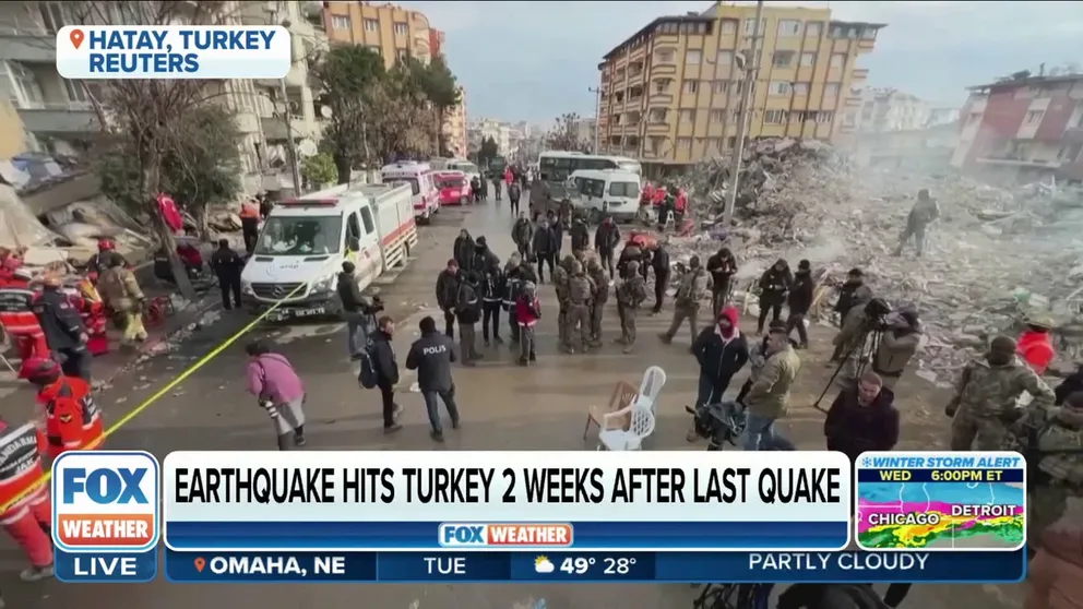 A deadly 6.3 magnitude earthquake shook the Turkey-Syria border Monday, just two weeks after a massive quake killed thousands.