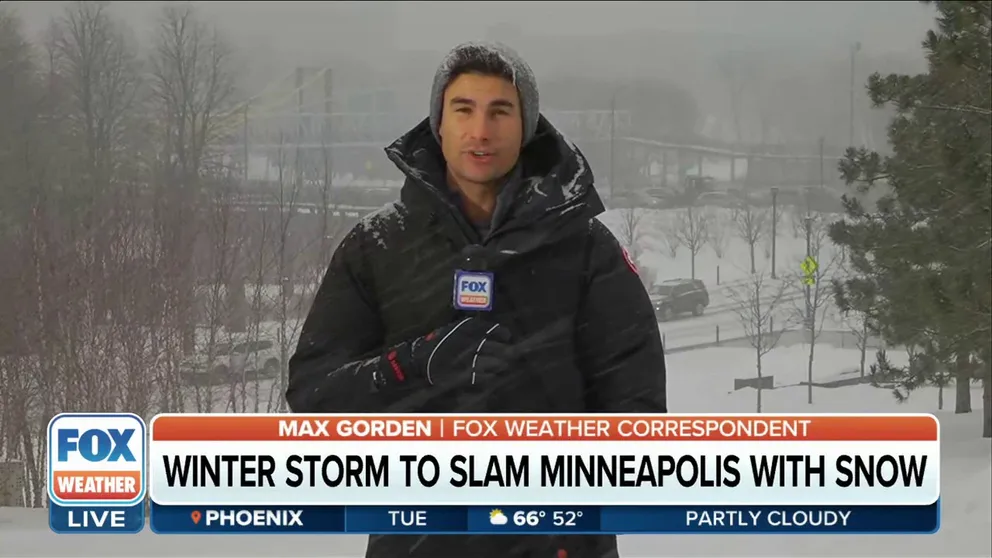 The Twin Cities braces for a very significant winter storm event this week. The Minneapolis skyline has already disappeared into whiteness Tuesday afternoon. FOX Weather correspondent Max Gorden spoke to residents about storm preparation with conditions likely deteriorating this evening. 