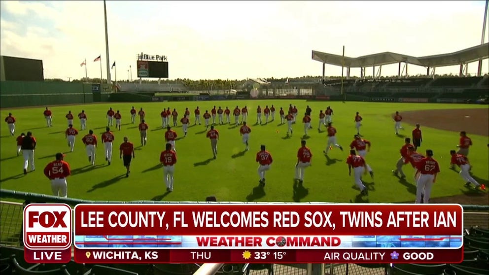 Spring training is underway at Lee County Sports Complex as Florida braces for record-breaking heat. This is also the first time spring training is back at Lee County Sports Complex since Hurricane Ian.