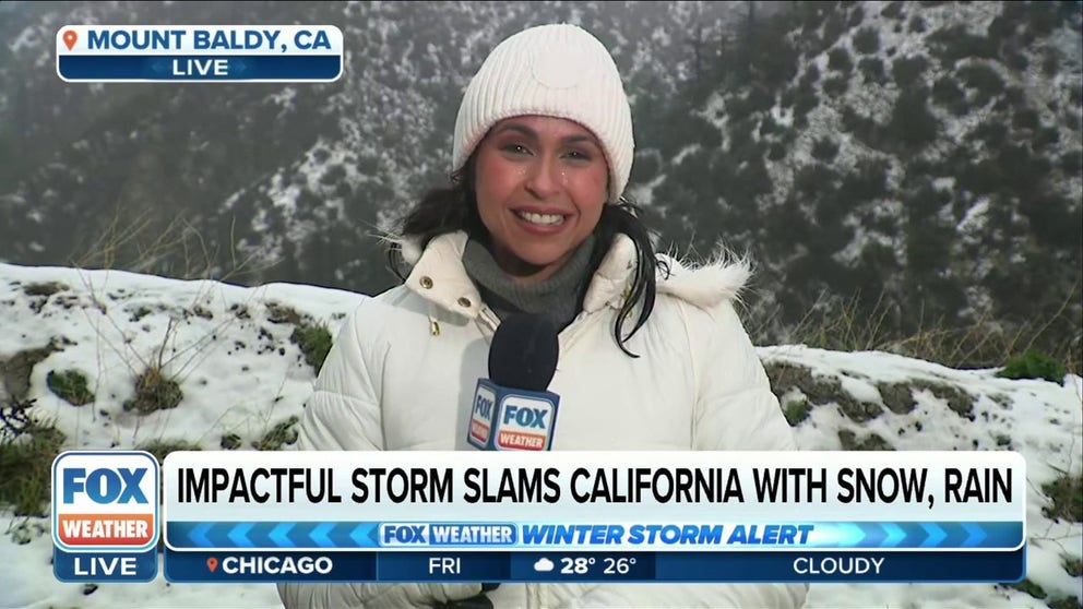 Impactful storm brings heavy rain, snow and freezing rain to California ...