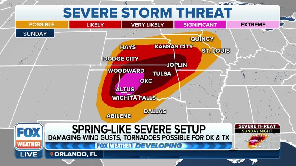 Strong tornadoes possible in parts of the Plains as severe weather ...