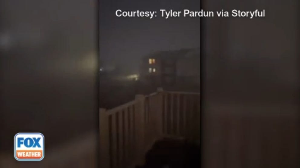 Meteorology student, Tyler Pardun took this amazing video from his home. He catches the possible tornado behind his complex in Norman, Oklahoma.
