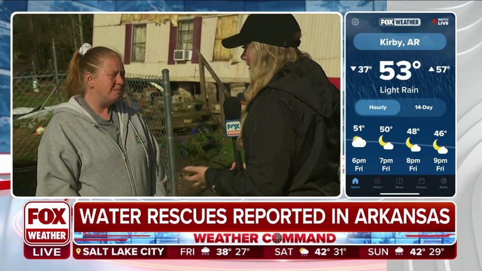 FOX Weather multimedia journalist Katie Byrne speaks with Arkansas resident Nikki Pate as she recounts living through the dangerous storms that swept through Arkansas last night.  