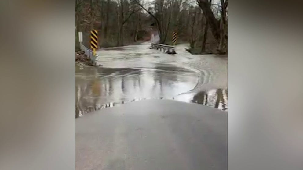 Storms flooded a creek in Warriors Path State Park in East Tennessee. This video shows the creek pouring over one of the park's bridges. (Courtesy: Warriors Path State Park / Facebook)