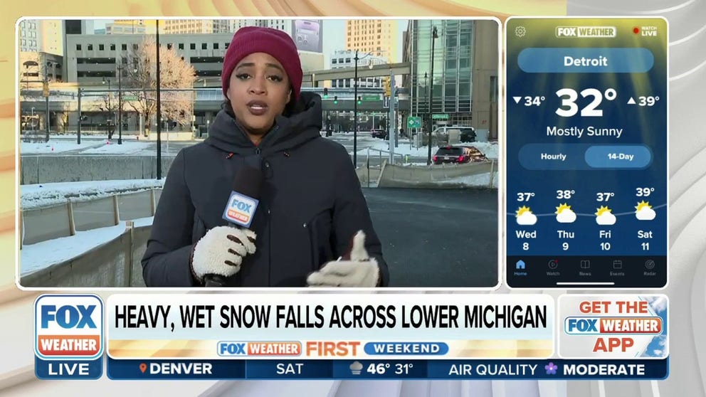 Friday’s snowstorm dumped up to 10 inches in parts of lower Michigan, and it was coming down fast -- up to 2 inches per hour at times. FOX Weather’s Mitti Hicks is in the Motor City.