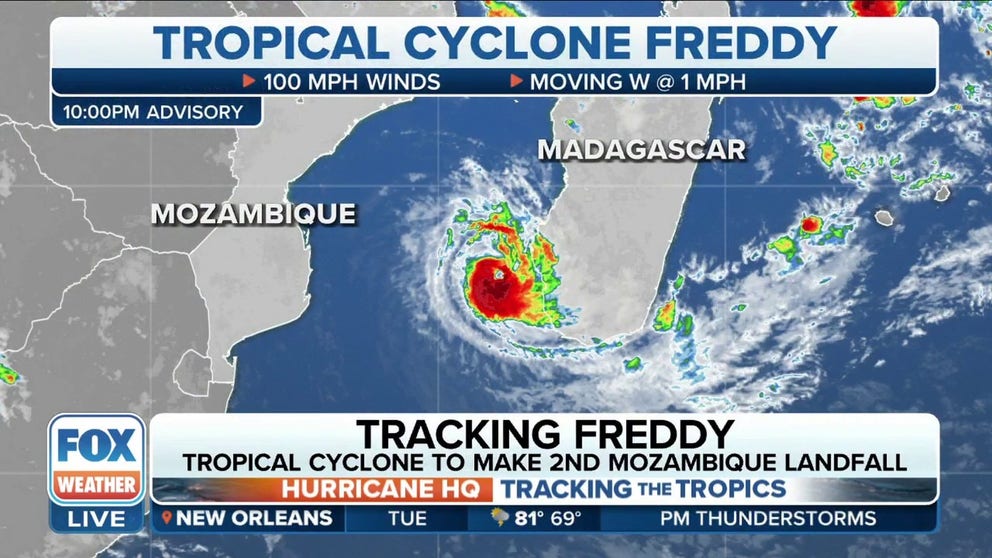 Tropical Cyclone Freddy To Tie Record For Longest Lived Cyclone Tomorrow Latest Weather Clips 1163