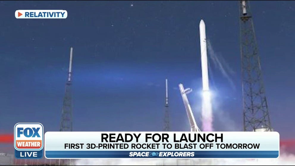 The first-ever 3D-printed rocket is set to launch tomorrow from the Cape Canaveral Space Force Station in Florida.