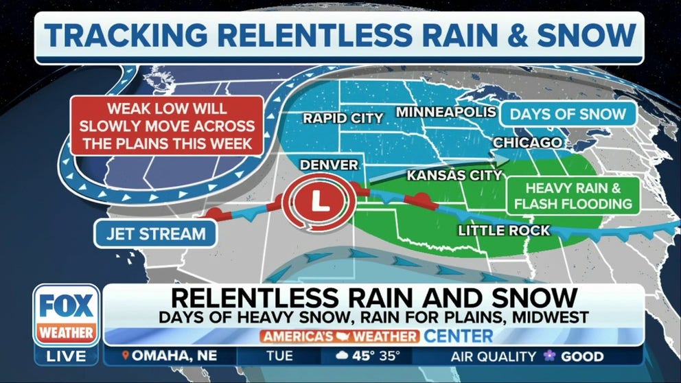 Heavy snow heads towards Northern Tier, flood threat looms in South ...