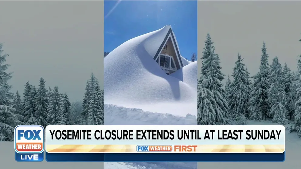 Yosemite National Park is extending its closure until at least Sunday after an historic winter storm dumped feet of snow in the area. 