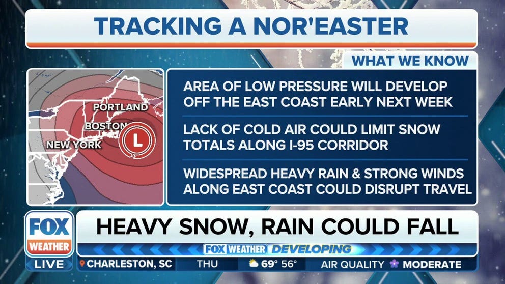 Potential nor'easter could bring widespread impacts to Northeast early ...