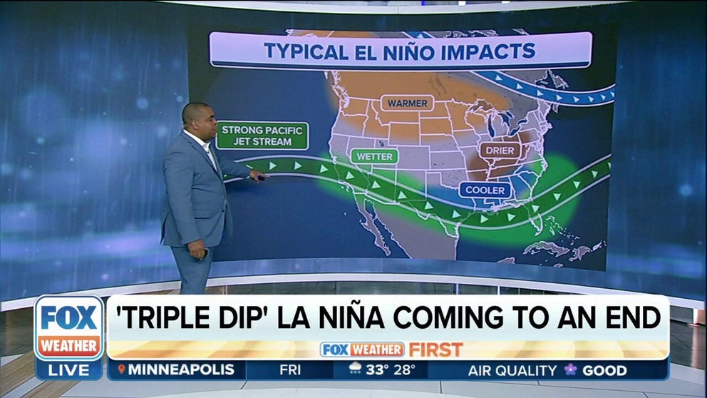 One of the most stubborn "Triple Dip" La Niña periods in recent history is finally over, NOAA declared Wednesday.