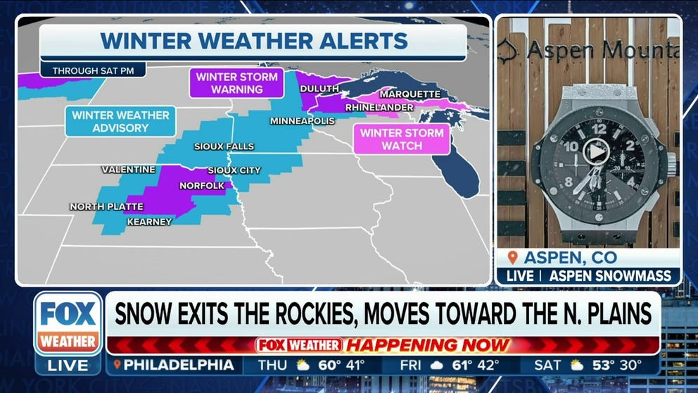 Cold side of storm system to dump snow across Plains, Upper Midwest ...