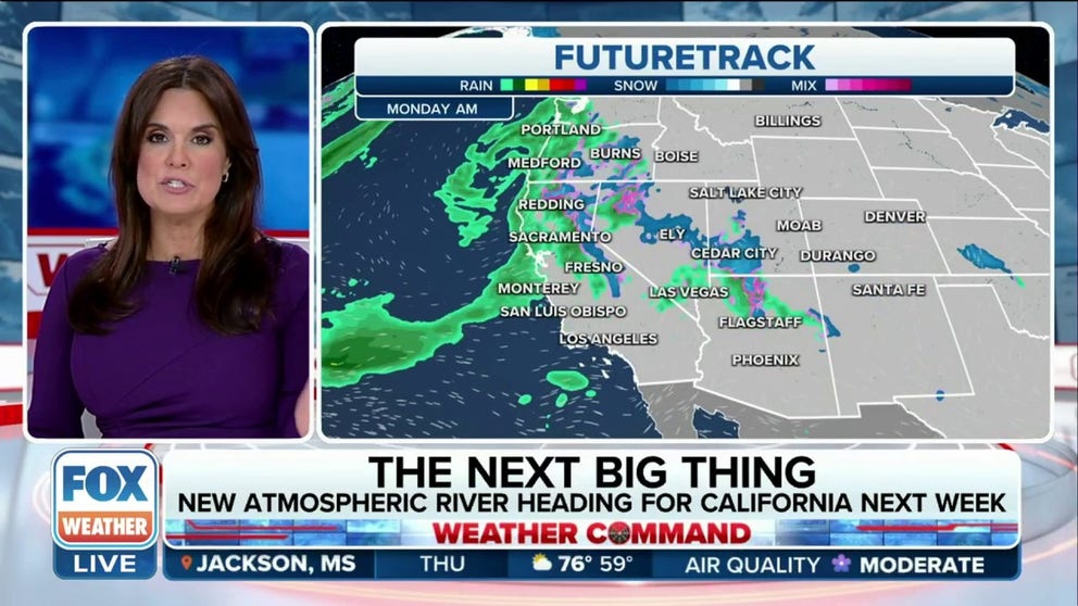New atmospheric river heading for California next week | Latest Weather ...