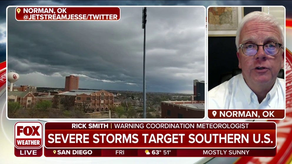 Southern Oklahoma sees large hail during storms | Latest Weather Clips ...
