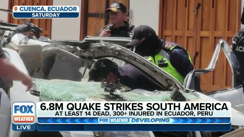 A powerful earthquake rocked South America over the weekend, killing at least 14 people in Peru and Ecuador.