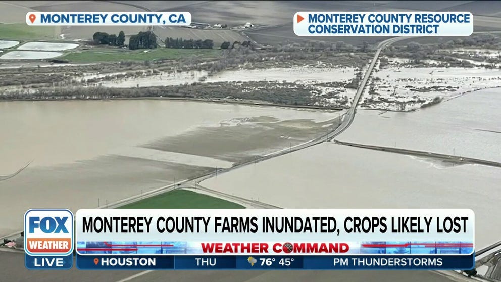 Norm Groot, Executive Director of Monterey County Farm Bureau, says California farmers fear massive losses from the Pajaro and Salinas River Valley flooding, which poses a serious threat to crop production.