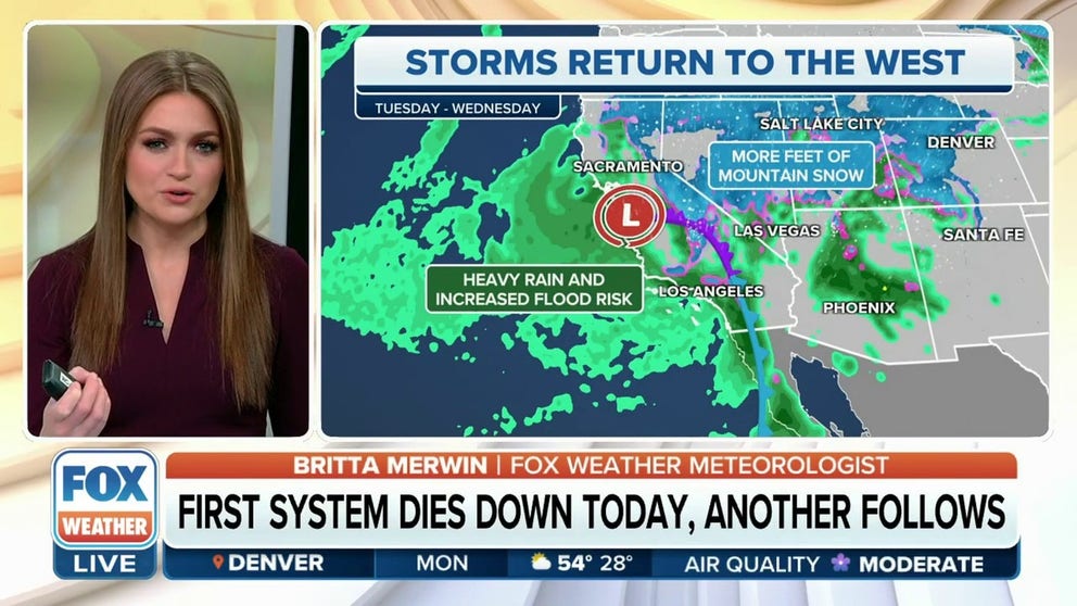 California braces for more heavy rain, mountain snow from Pacific storm ...