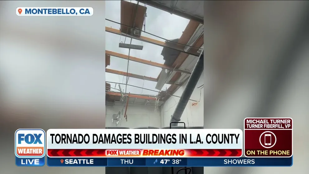 A rare tornado formed in California on Wednesday and damaged more than a dozens buildings.