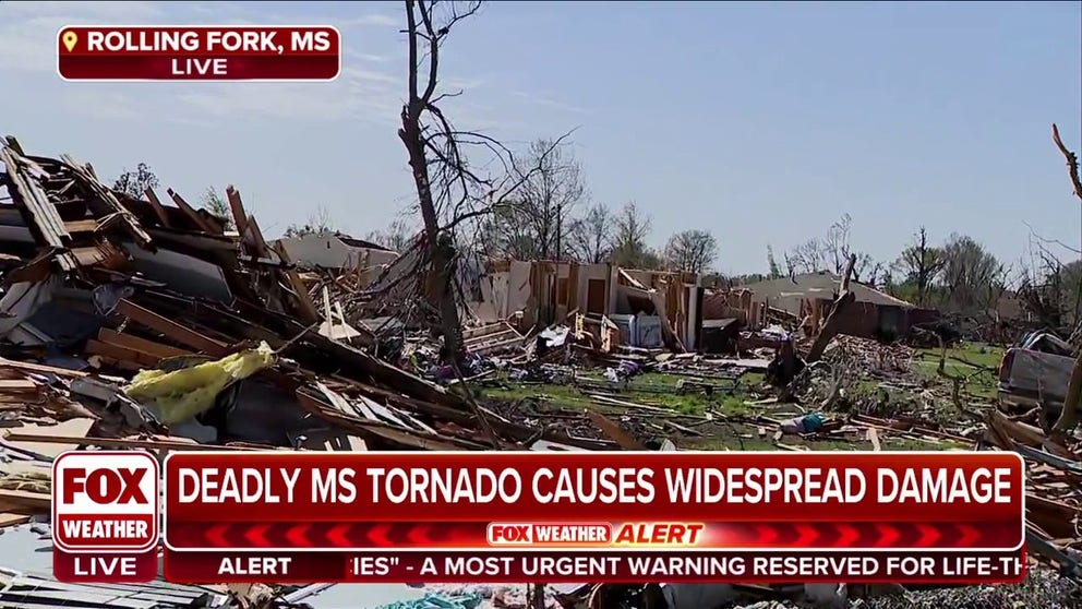 Photographer Andy Dean says the deadly tornado 'completely destroyed everything' in Rolling Fork, MS. 