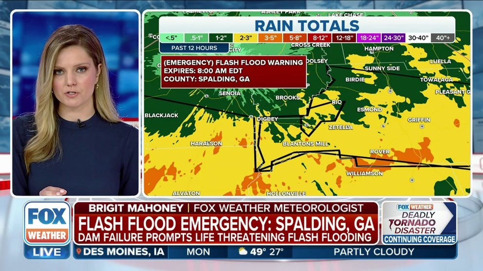 Dam failure prompts flash flood emergency to be issued in Spalding ...