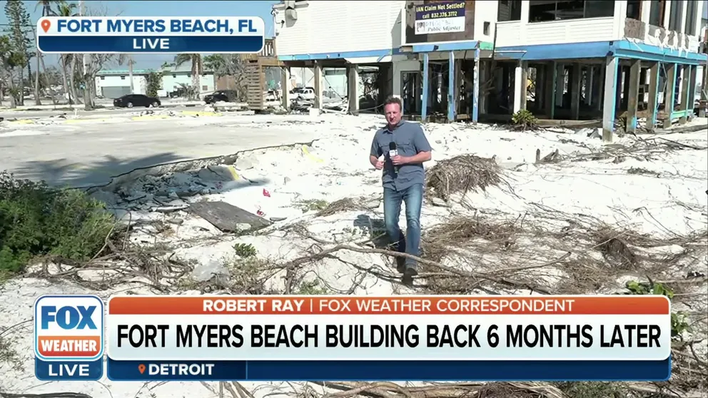 FOX Weather correspondent Robert Ray on the hope and recovery efforts in Fort Myers, Florida six months after Hurricane Ian pummeled the region.