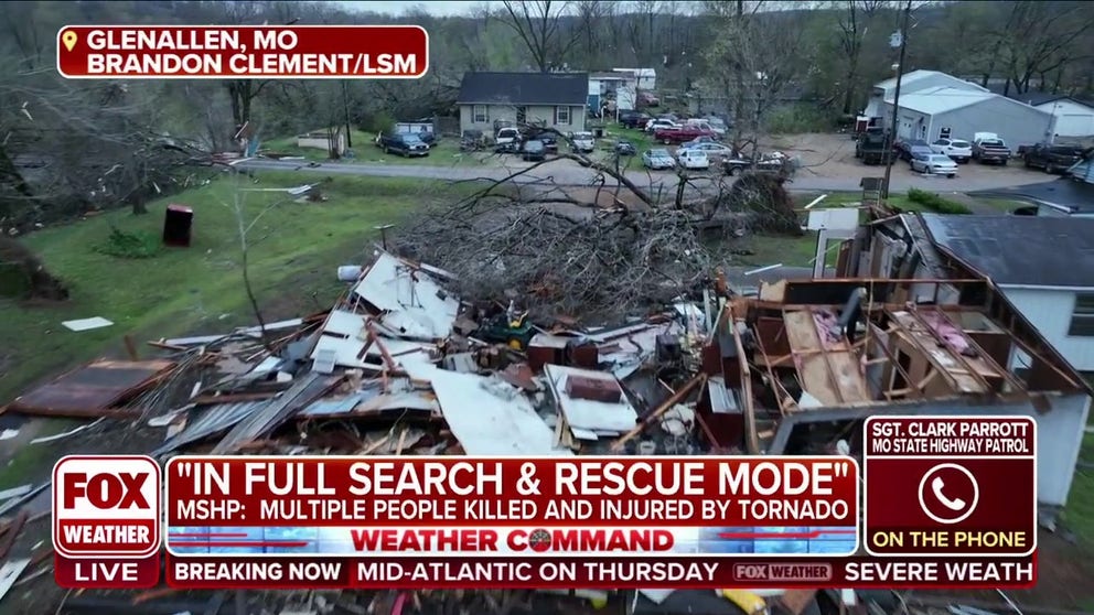 Public Information Officer for Missouri State Highway Patrol, Sgt. Clark Parrott confirmed there were multiple fatalities and injuries from a tornado that hit Glenallen, MO on Wednesday. 