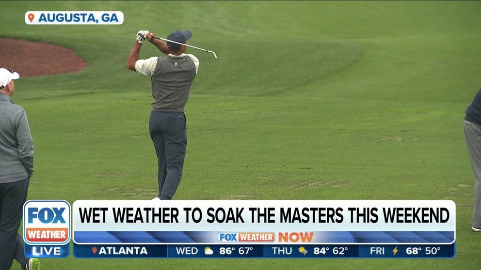 Outkick.com writer Dan Zaksheske said wind would make for challenging conditions while rain would have less of an impact on players during The 2023 Masters. 