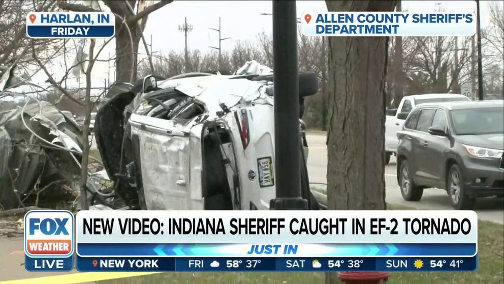 Alan County Sheriff’s Department officer caught an EF-2 tornado on video last Friday.