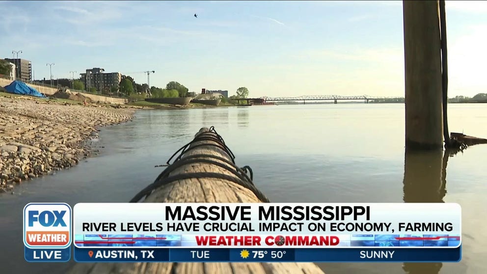FOX Weather correspondent Nicole Valdes is Memphis, Tennessee investigating how farmers are monitoring the rising river water levels.