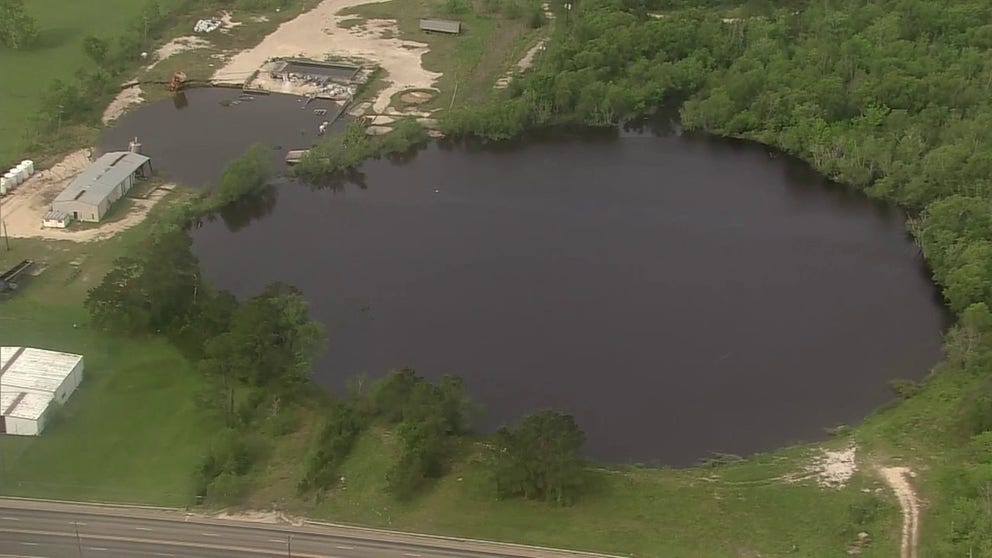 A Texas town is watching what is thought to be a secondary sinkhole that has developed some 15 years after a larger event, east of Houston.
