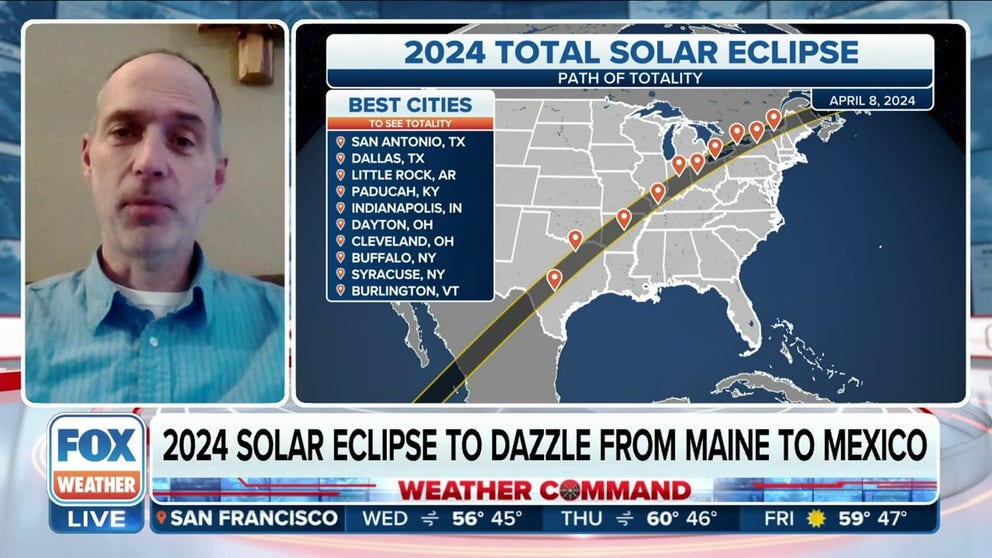 366 days from today a total solar eclipse will move from the Southwest to the Northeast across the Contiguous U.S. Brian Brettschneider, Climate Scientist at NWS Alaska Region, talks about the best spots to view the solar eclipse. 