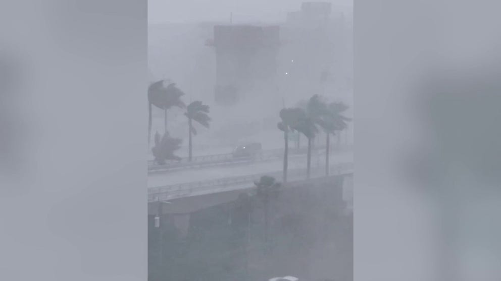 The Sunshine State was battered by a Gulf Coast storm Wednesday. (Courtesy: @kbaxterwilliams/Twitter)