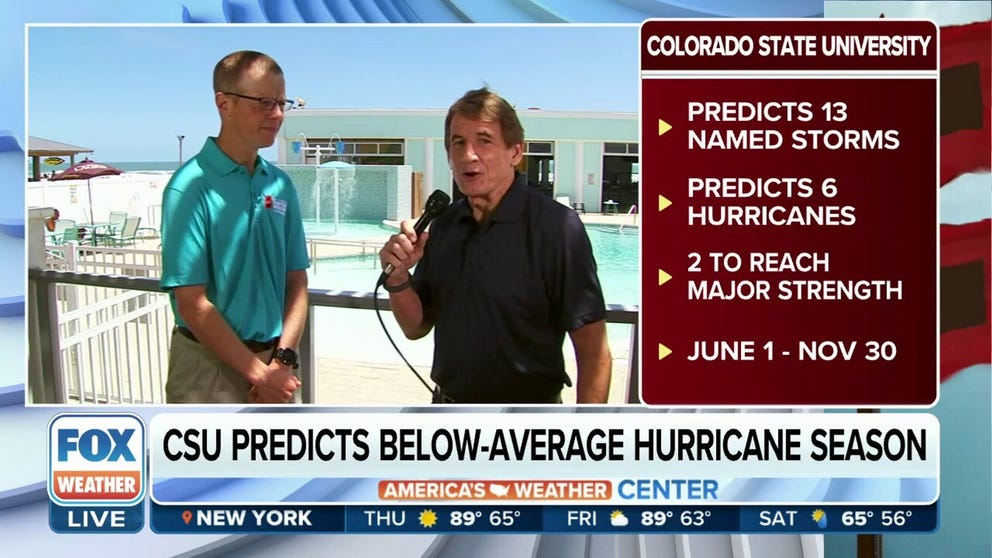 FOX Weather Hurricane Specialist Bryan Norcross spoke with Research Scientist at Colorado State University Phil Klotzbach about the thought process into their latest 2023 hurricane outlook. 