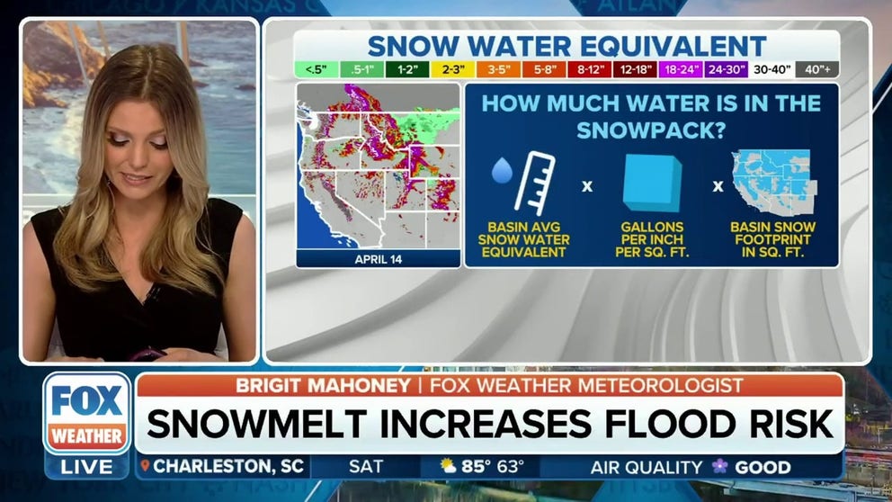 As temperatures begin to rise as we get deeper into spring, the West Coast faces a dangerous flood threat as the dense snowpack begins to melt.