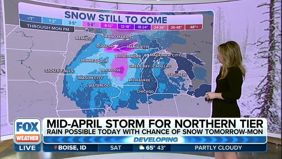 The Plains, Upper Midwest to see inches of snow | Latest Weather Clips ...