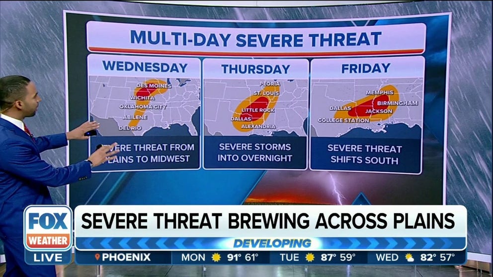 Multi-day severe weather brewing for the Midwest, Plains and South ...